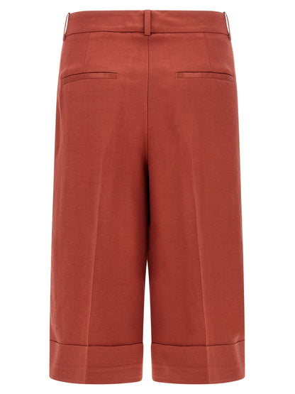 Peserico Multicolor Viscose Bermuda Shorts