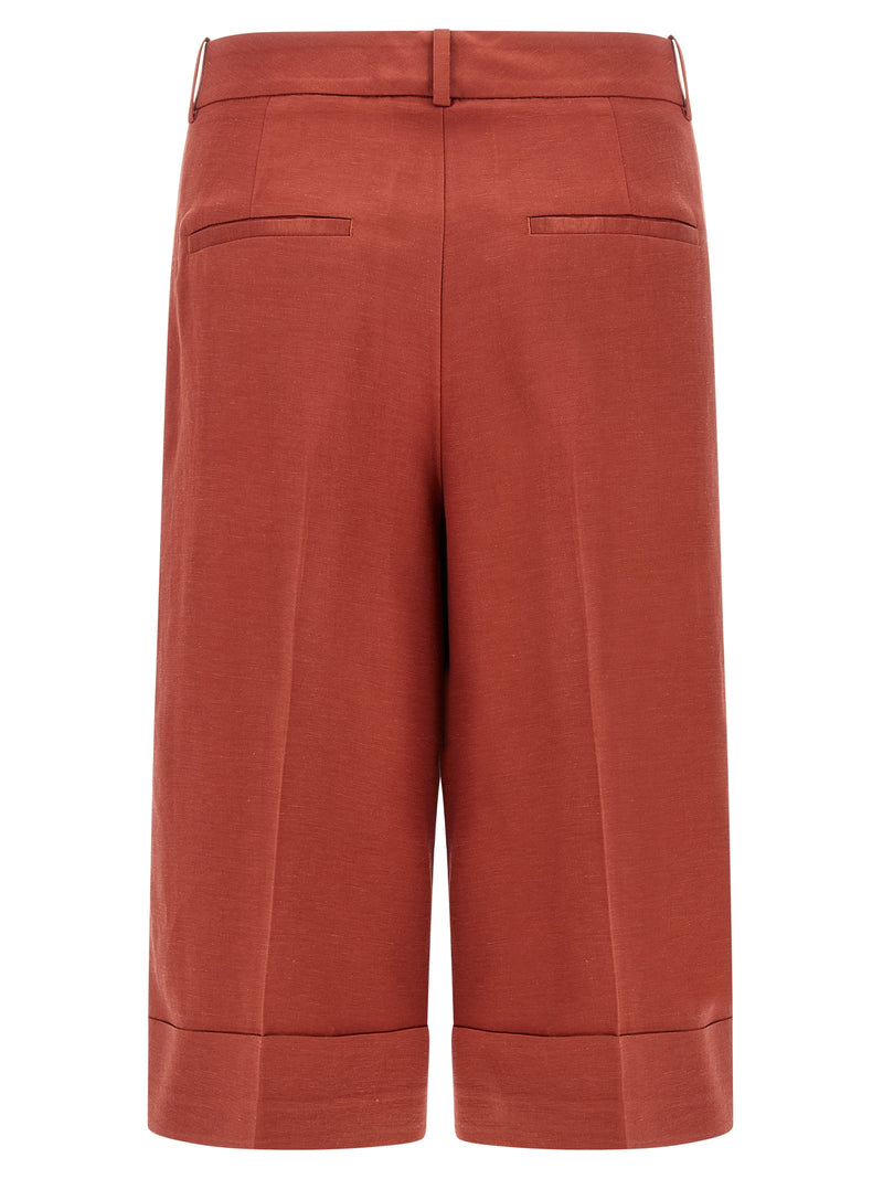 Peserico Multicolor Viscose Bermuda Shorts