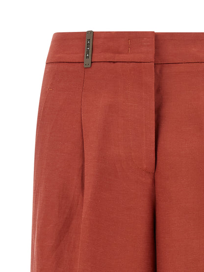 Peserico Multicolor Viscose Bermuda Shorts