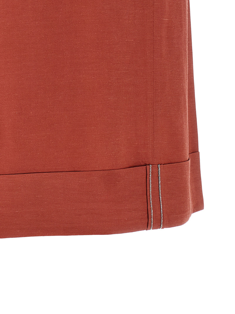 Peserico Multicolor Viscose Bermuda Shorts