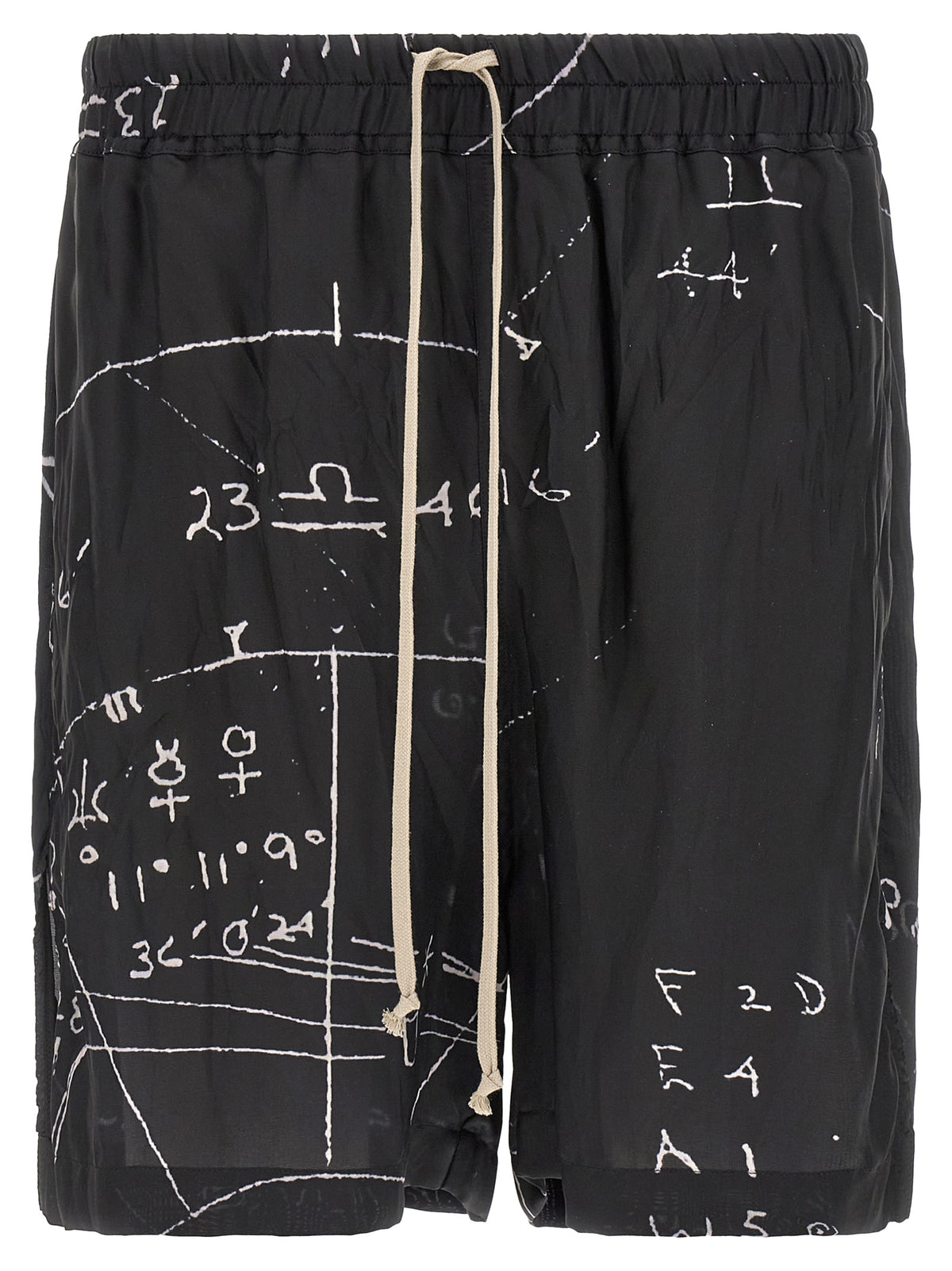 Shorts Bermudes Bicolores en Viscose Rick Owens