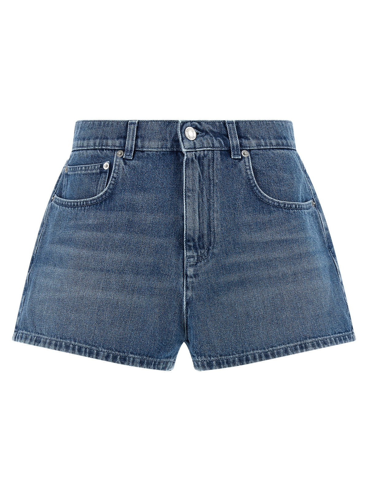 Moschino Blue Cotton Bermuda Shorts for Women