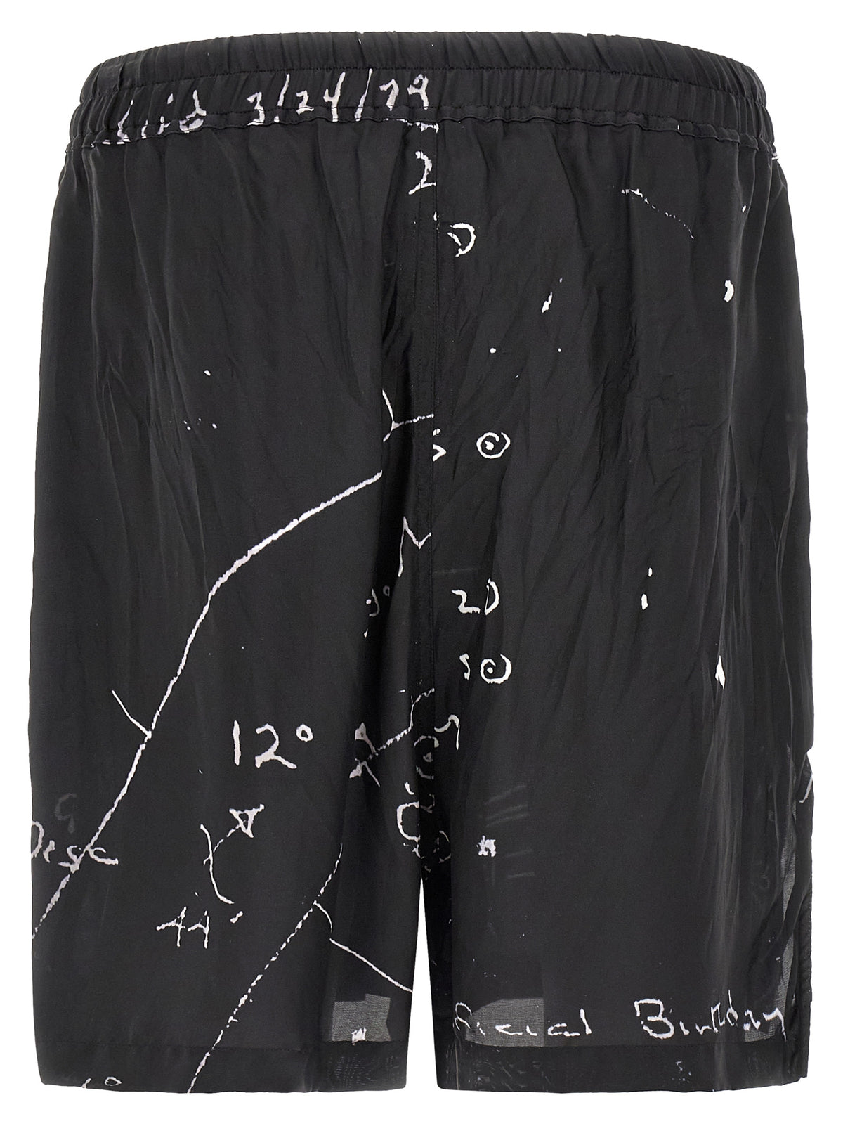 Shorts Bermudes Bicolores en Viscose Rick Owens