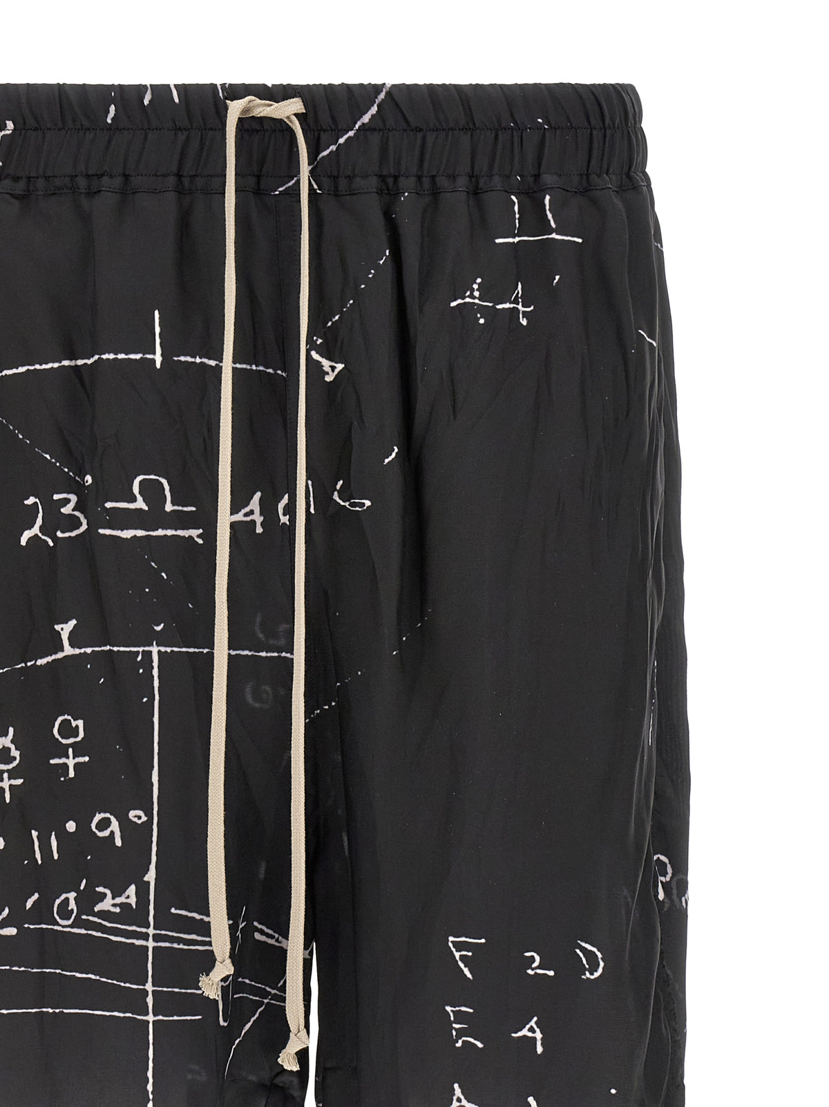 Shorts Bermudes Bicolores en Viscose Rick Owens