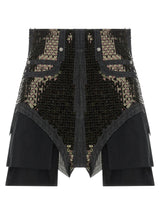 Shorts Bermudas Rick Owens en Coton Noir