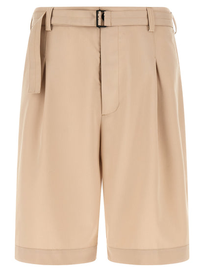 CELLAR DOOR Beige Polyester Bermuda Shorts