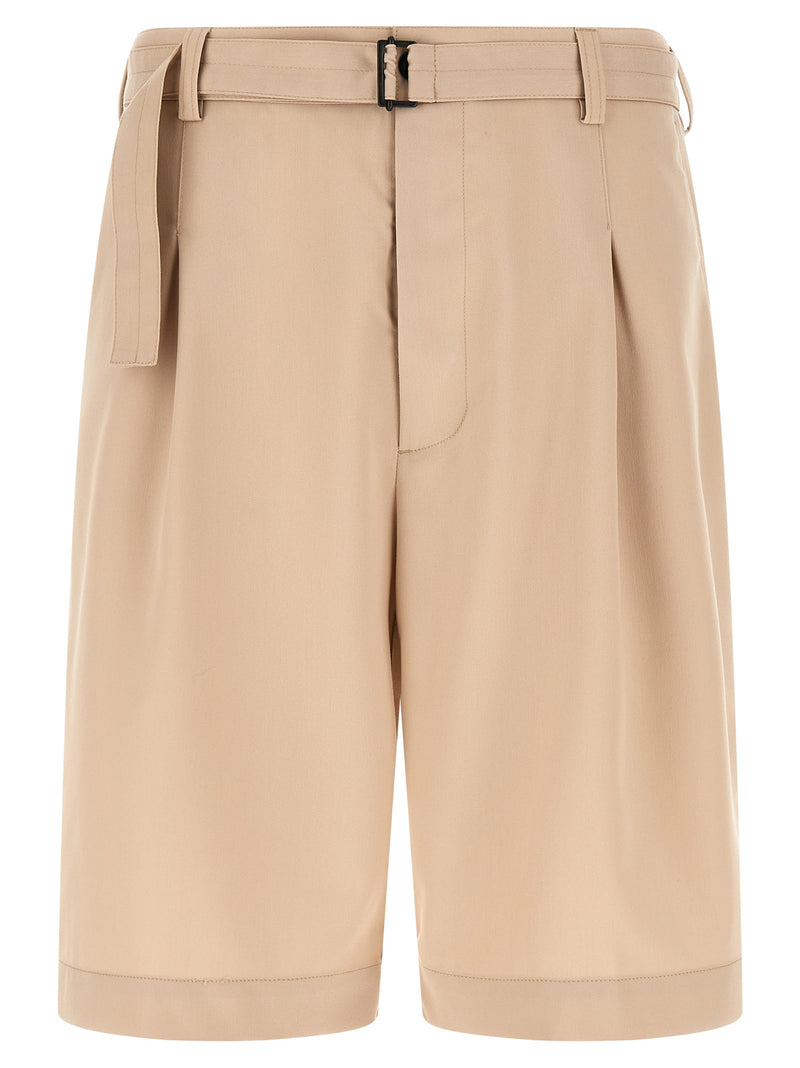 CELLAR DOOR Beige Polyester Bermuda Shorts