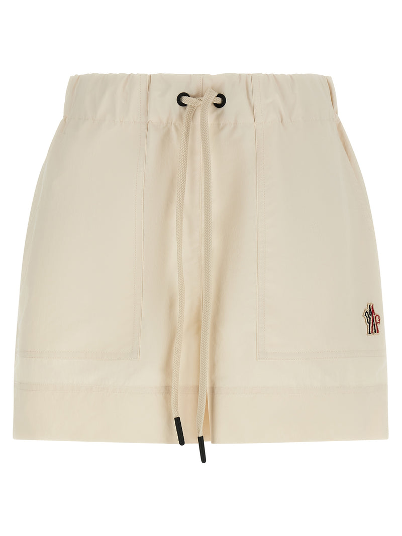 Moncler Grenoble White Polyester Bermuda Shorts
