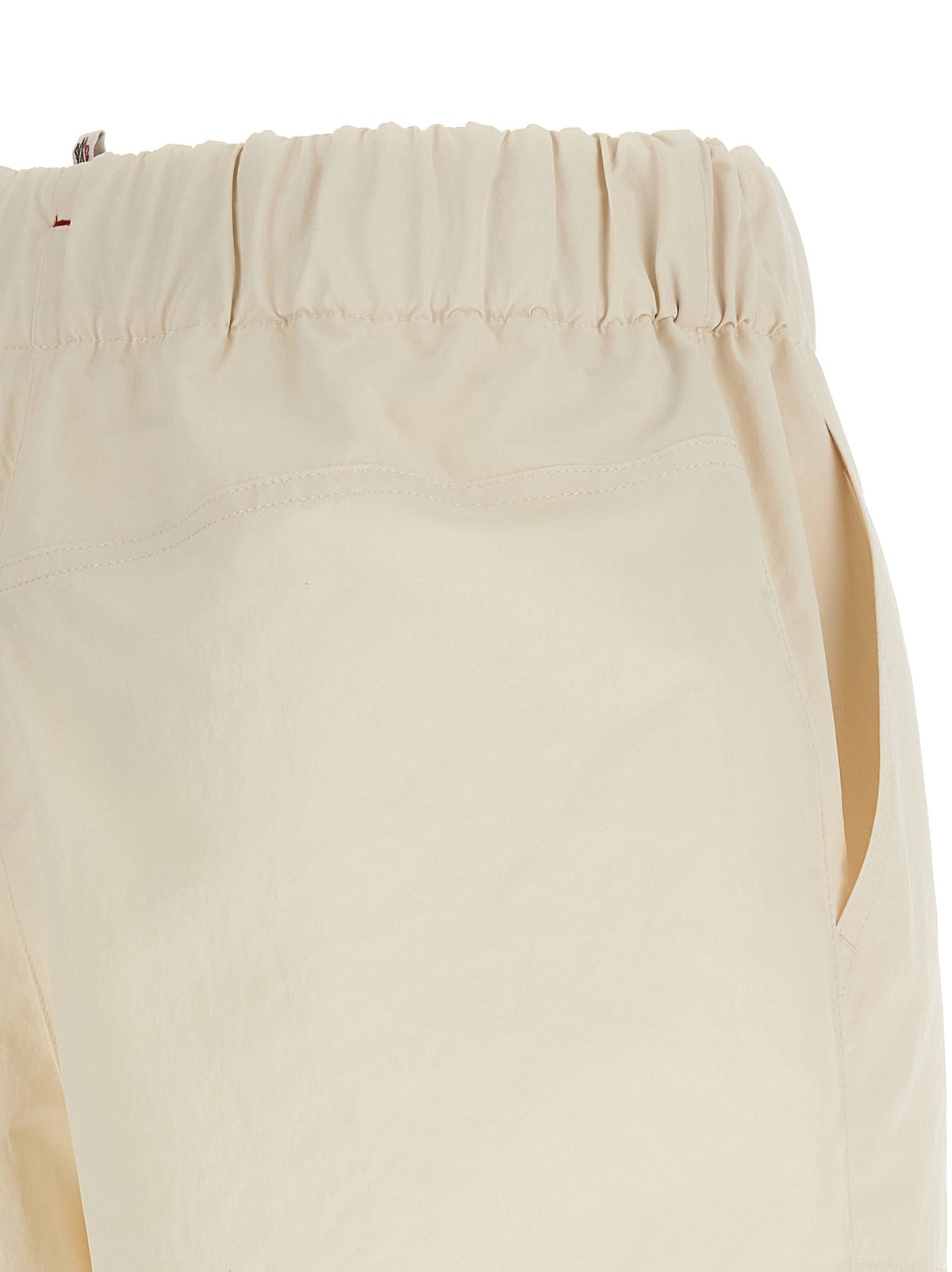 Short de sport en polyester blanc Moncler Grenoble