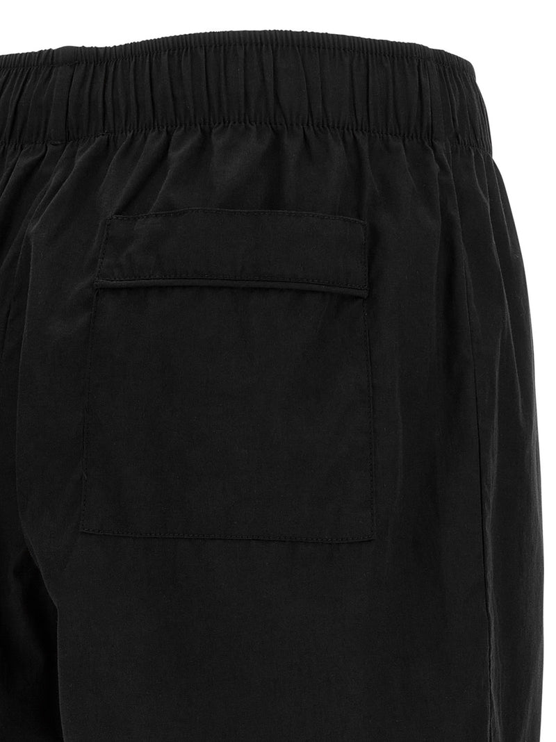 Entire Studios Black Cotton Bermuda Shorts