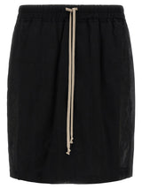 Rick Owens Kiltshorts en Coton Noir