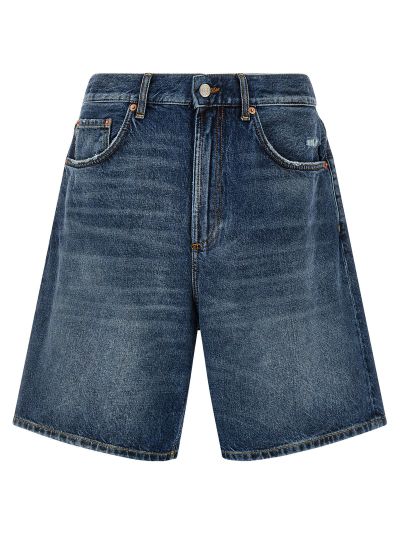 Department 5 Blue Cotton Bermuda Shorts
