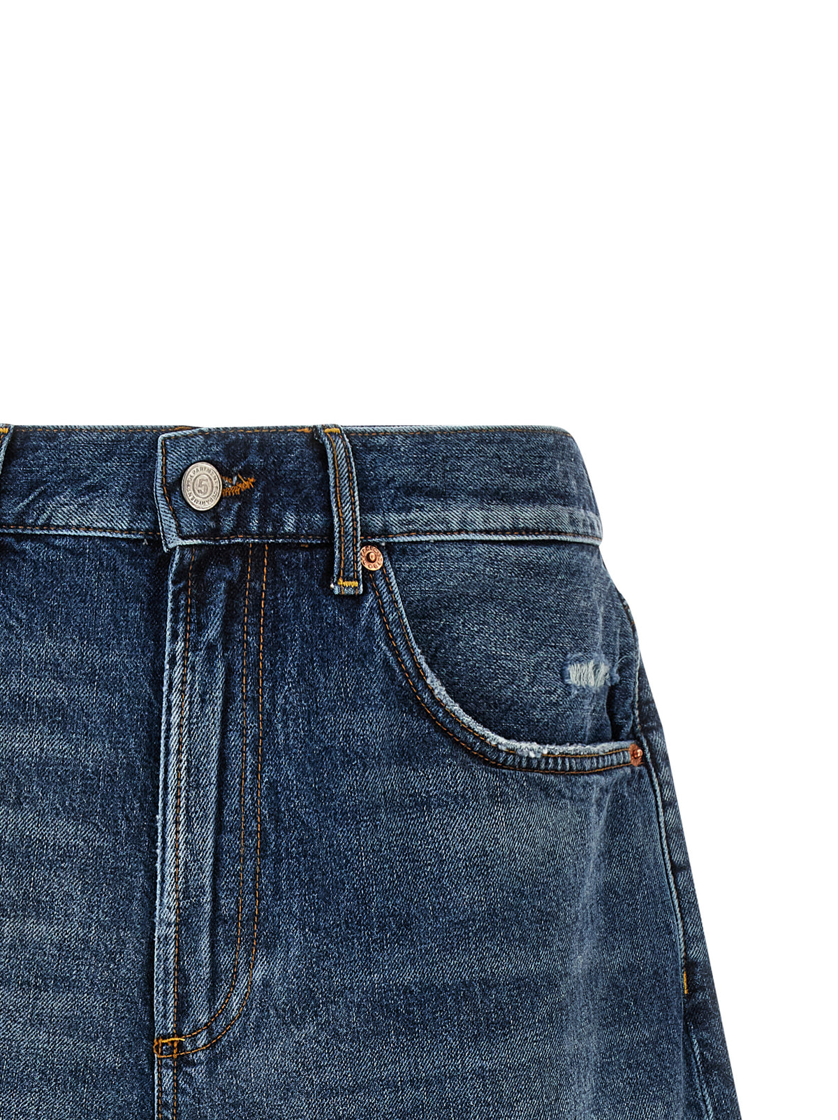 Short Bermuda en coton bleu du Département 5
