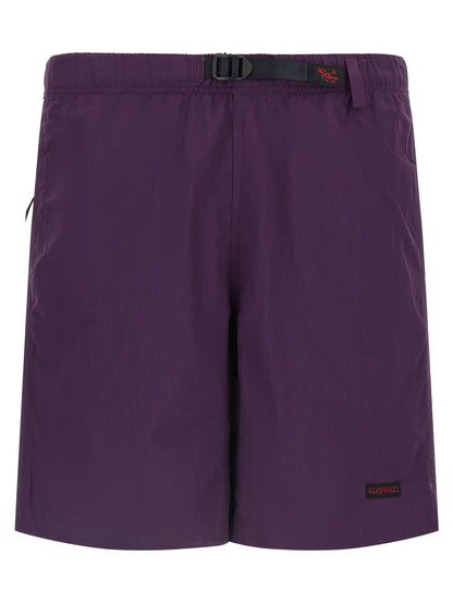 Gramicci Purple Nylon Bermuda Shorts