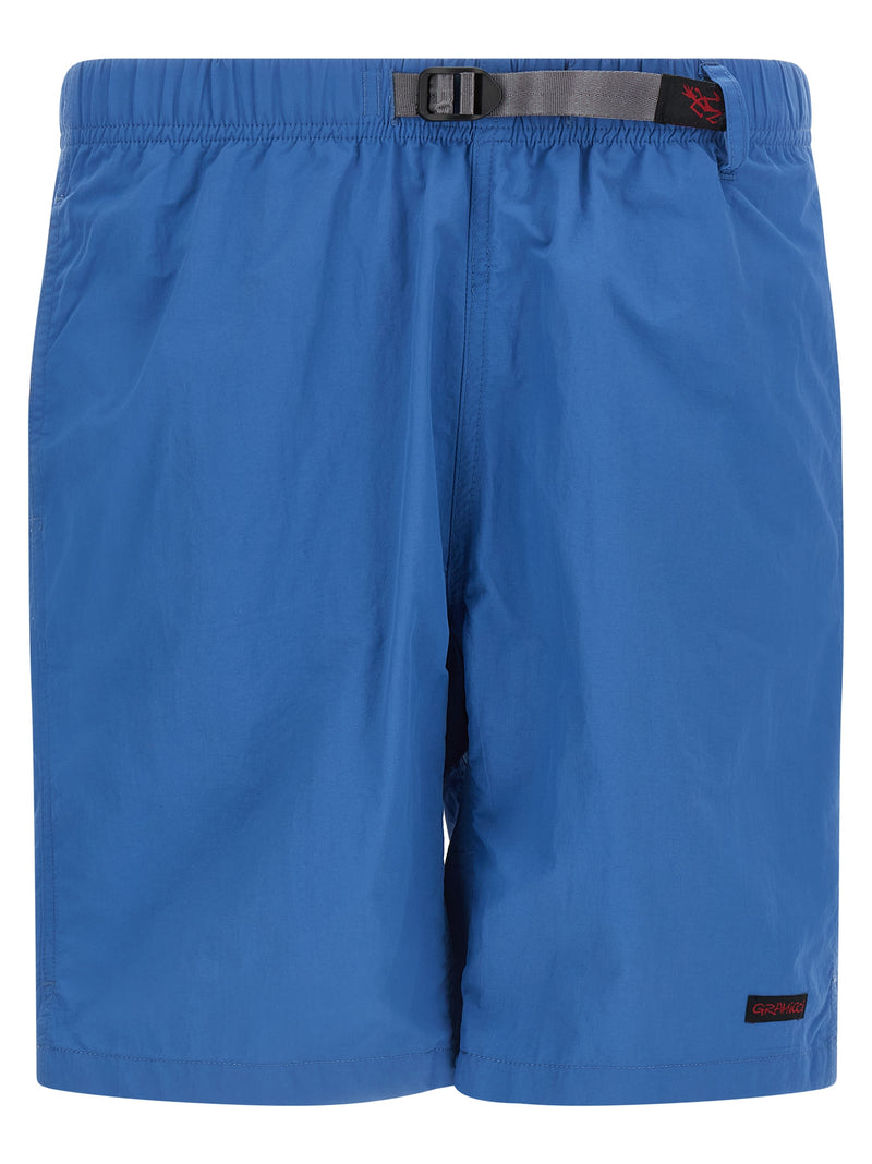 Shorts Bermudas en Nylon Bleu Gramicci