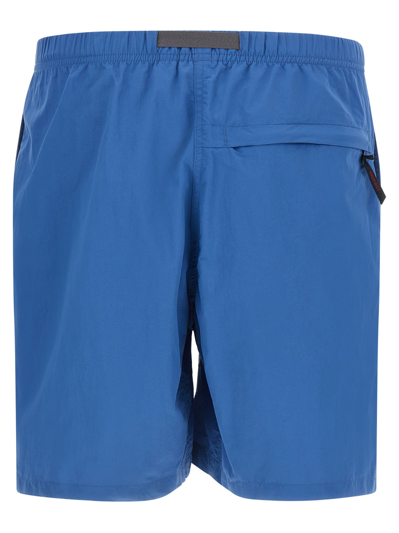 Shorts Bermudas en Nylon Bleu Gramicci