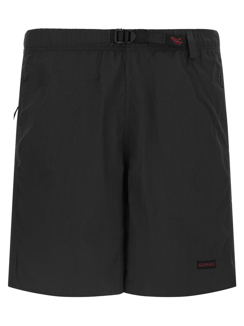 Gramicci Black Nylon Bermuda Shorts