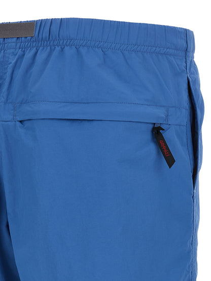 Gramicci Blue Nylon Bermuda Shorts