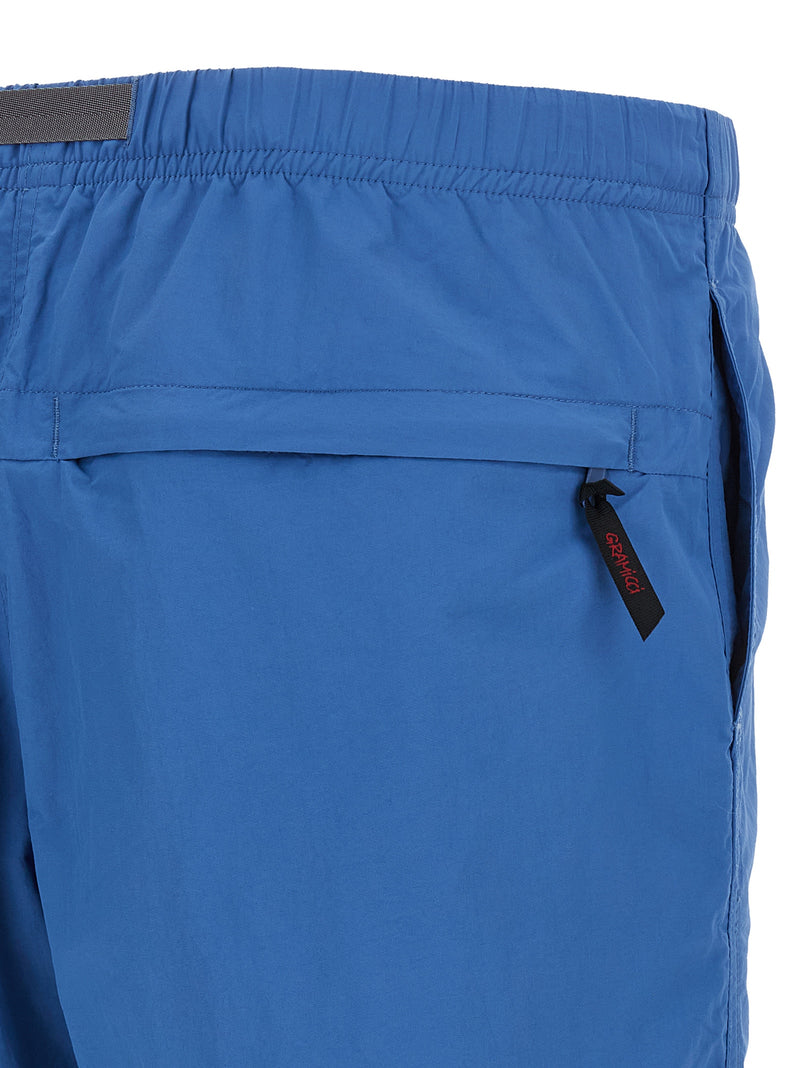 Shorts Bermudas en Nylon Bleu Gramicci