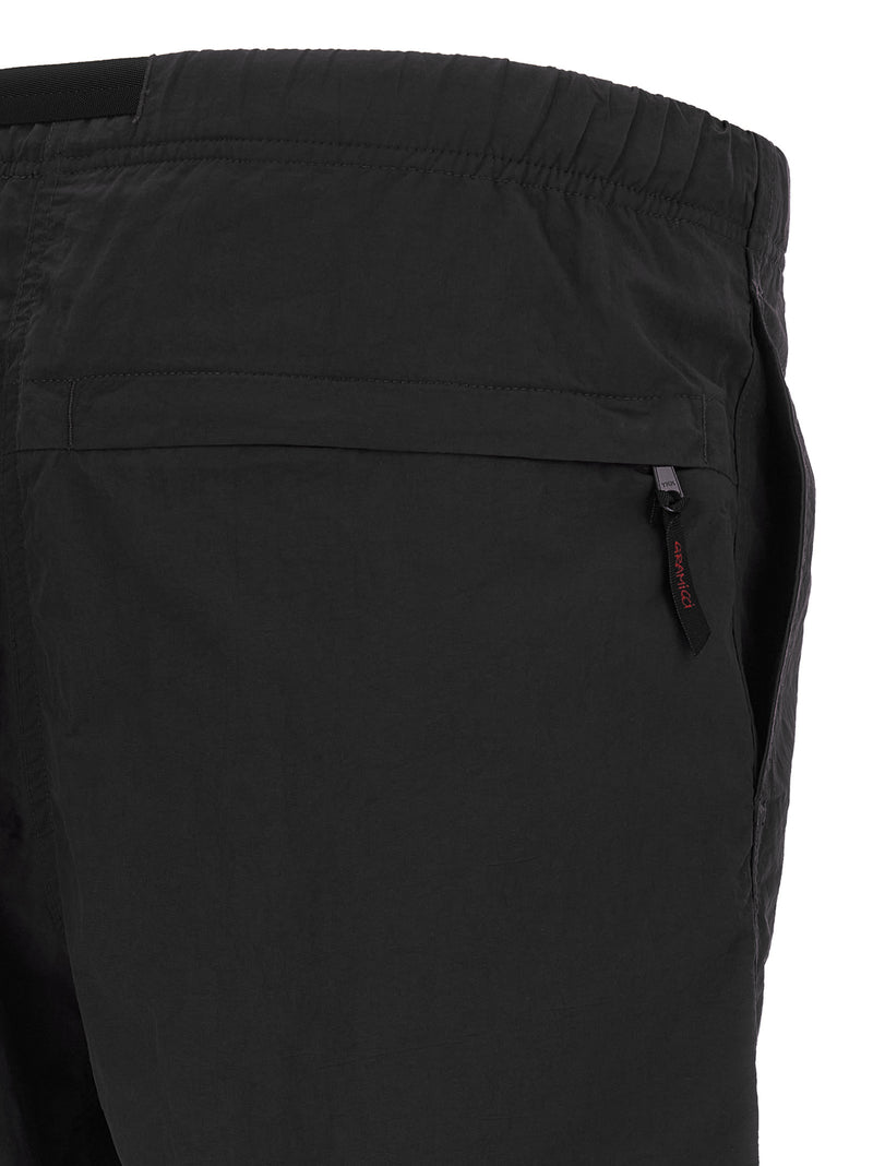 Gramicci Black Nylon Bermuda Shorts