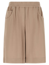 Shorts Bermudas Brunello Cucinelli marron en coton
