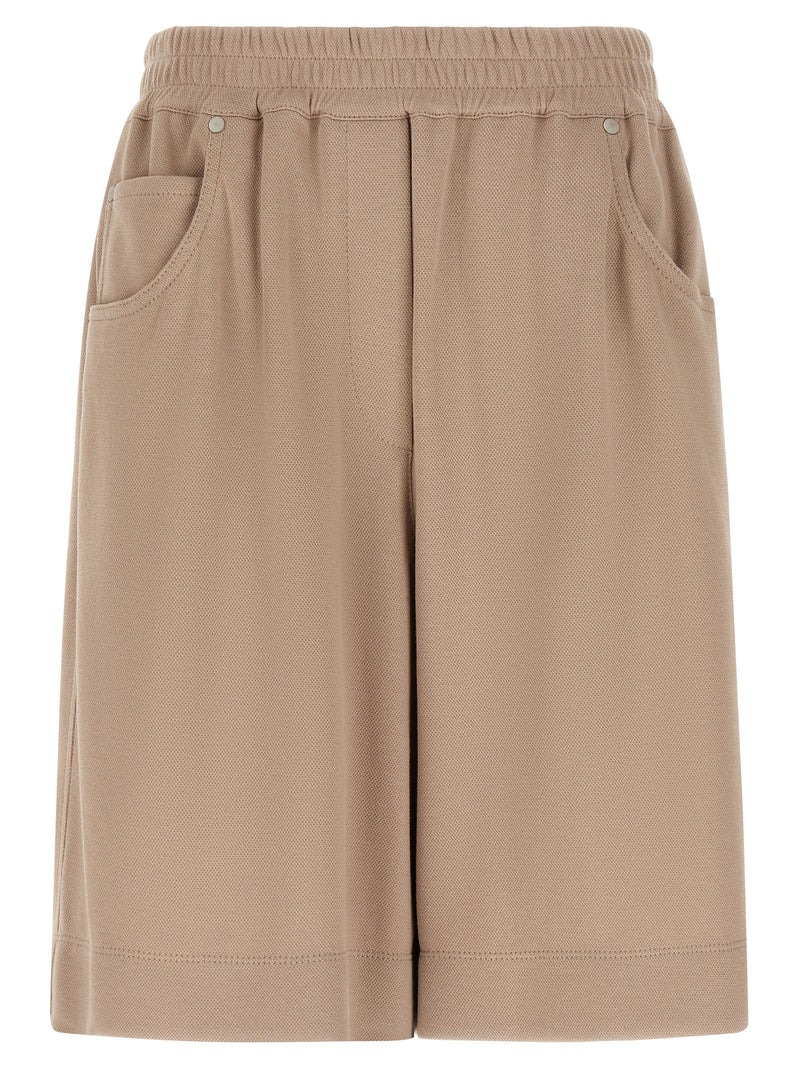 Shorts Bermudas Brunello Cucinelli marron en coton