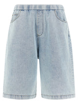 Short en coton bleu Entire Studios