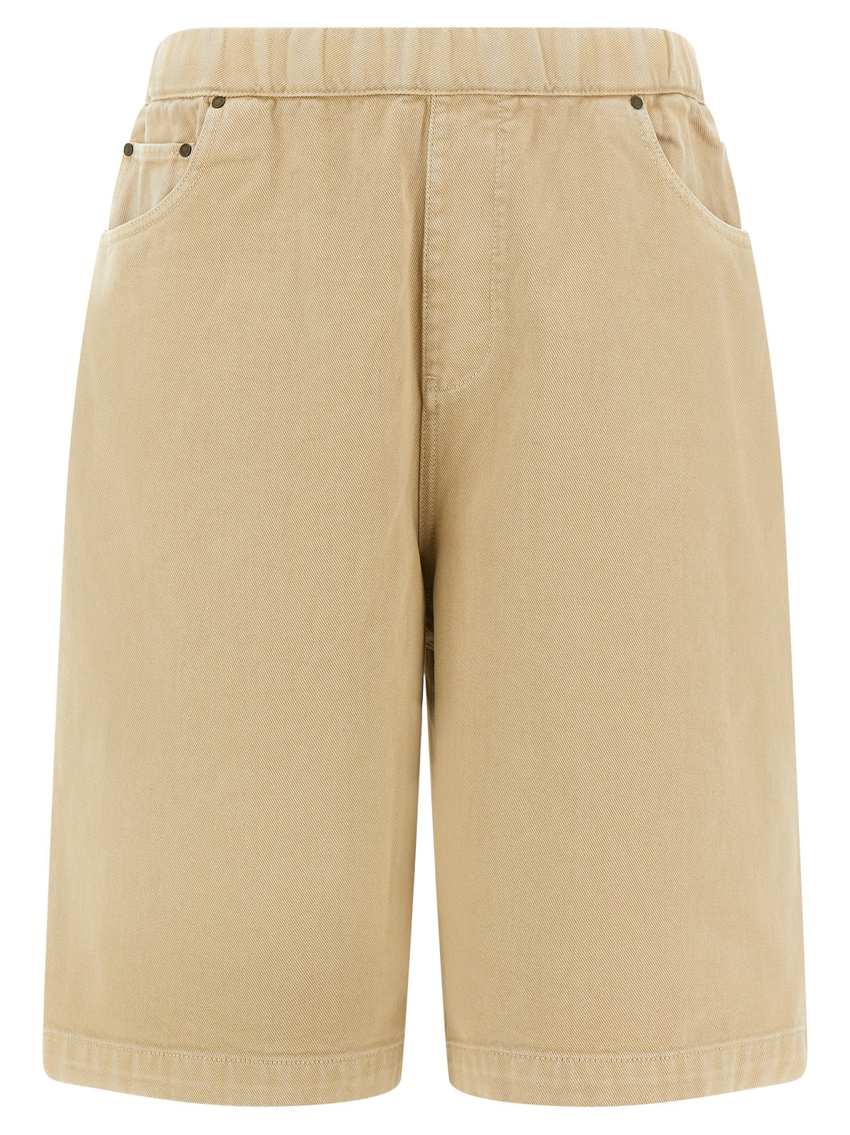 Entire Studios Beige Cotton Bermuda Shorts