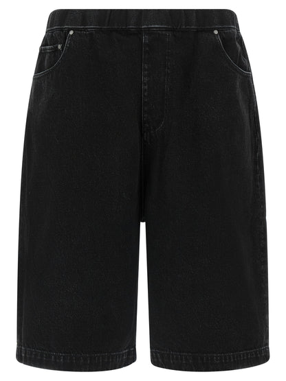 Entire Studios Black Cotton Bermuda Shorts