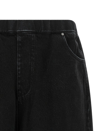 Entire Studios Black Cotton Bermuda Shorts