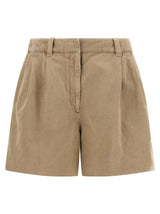 Short en coton beige Brunello Cucinelli