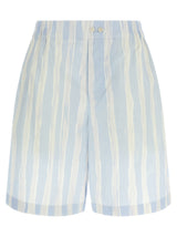 Jacquemus Le Short Caleçon Blue Linen Bermuda Shorts