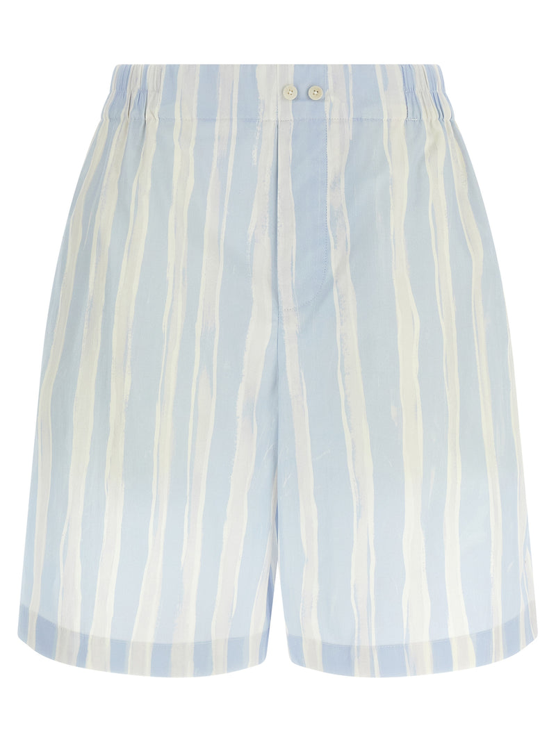 Jacquemus Le Short Caleçon Blue Linen Bermuda Shorts