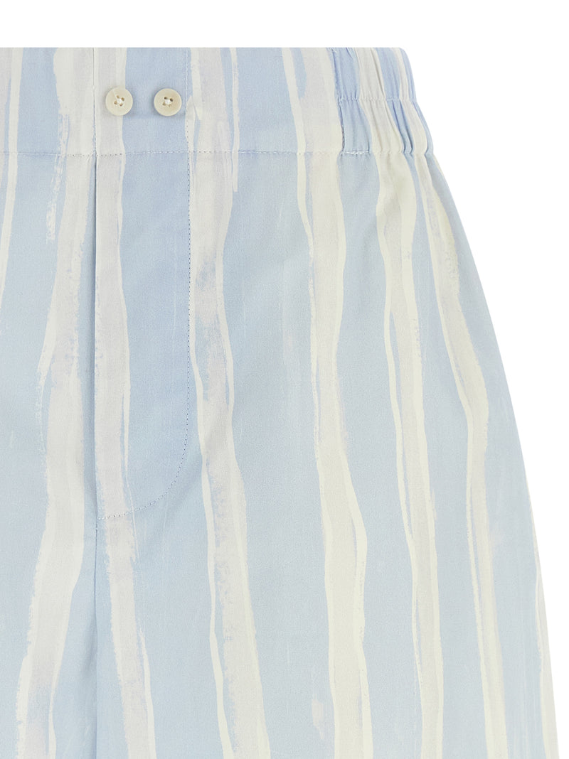 Jacquemus Le Short Caleçon Blue Linen Bermuda Shorts