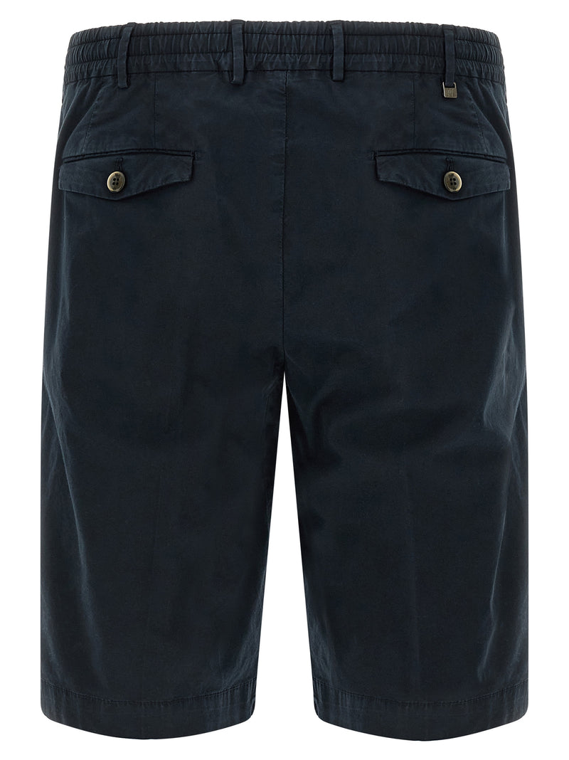 PT Torino Blue Cotton Bermuda Shorts