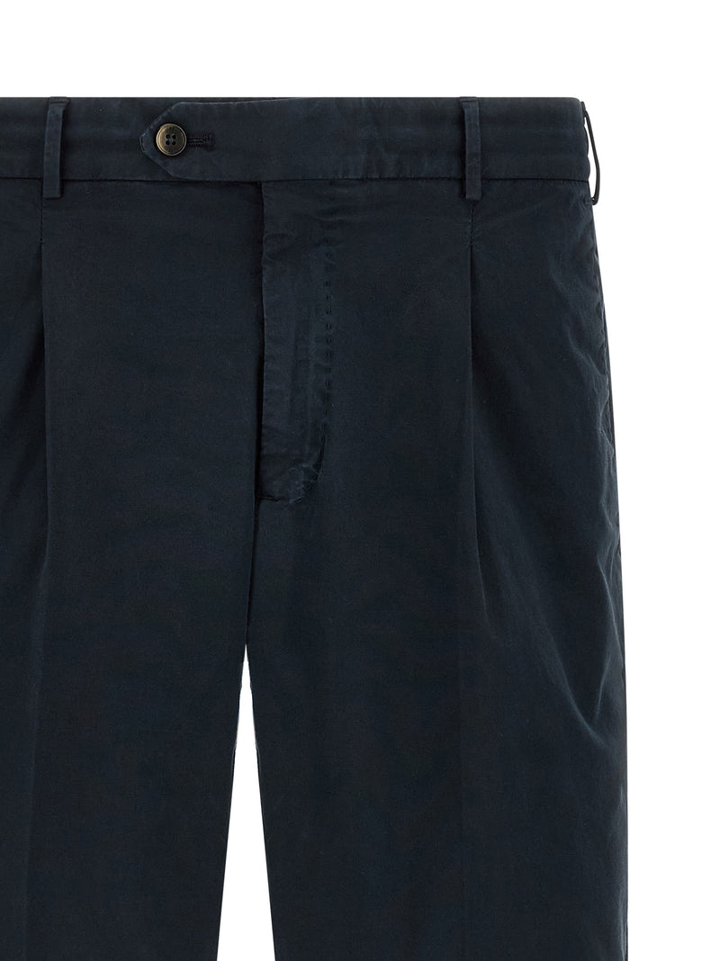 PT Torino Blue Cotton Bermuda Shorts