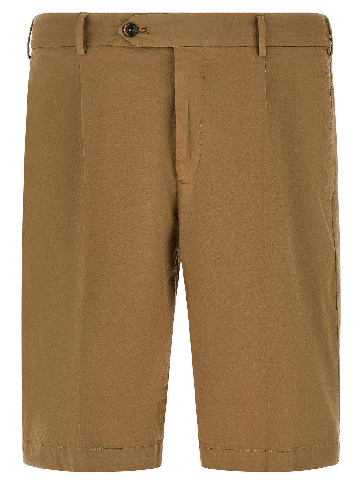 PT Torino Beige Cotton Bermuda Shorts