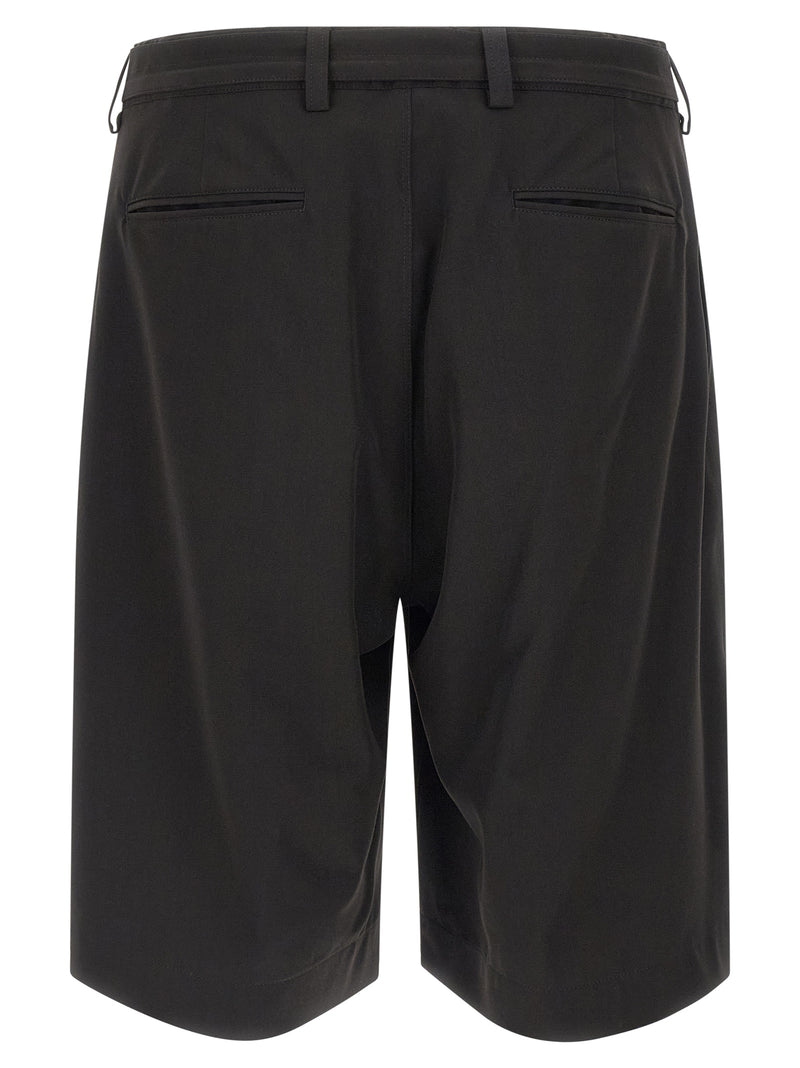 CELLAR DOOR Black Polyester Bermuda Shorts