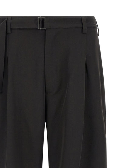 CELLAR DOOR Black Polyester Bermuda Shorts