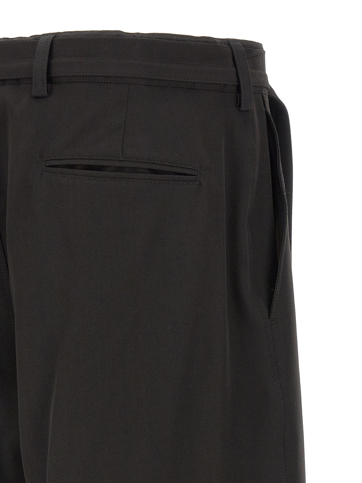 CELLAR DOOR Black Polyester Bermuda Shorts