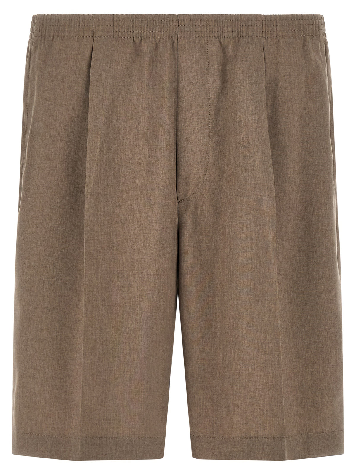 CELLAR DOOR 'Arno' Brown Polyester Bermuda Shorts
