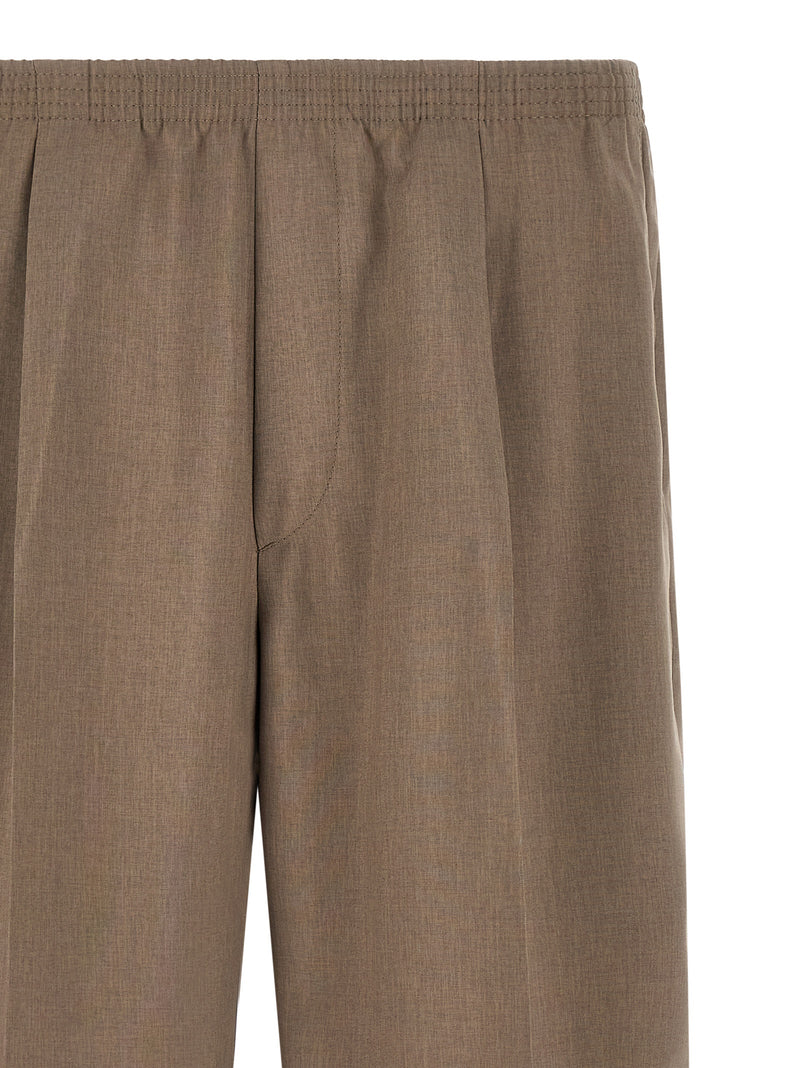 CELLAR DOOR Brown Polyester Bermuda Shorts