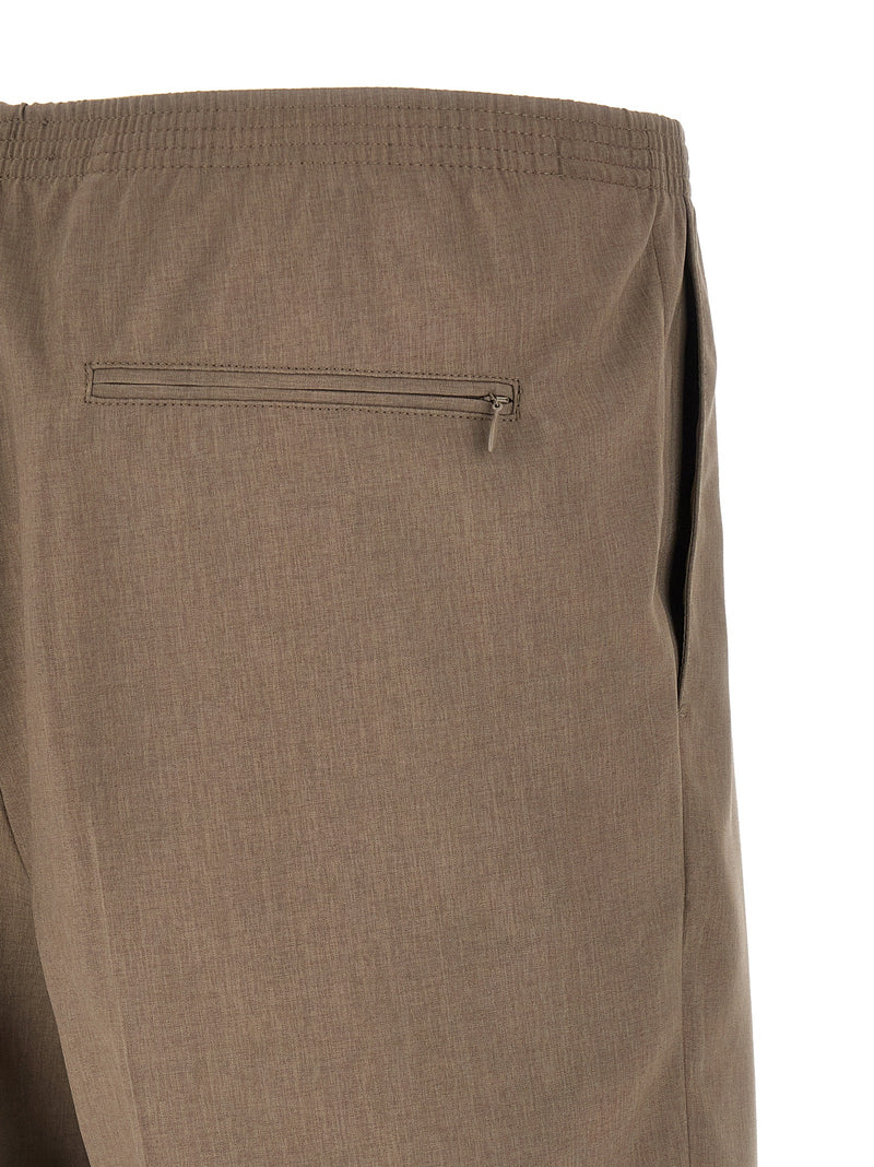 CELLAR DOOR Brown Polyester Bermuda Shorts