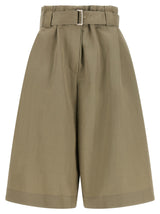 Shorts bermudas bicolores en coton Brunello Cucinelli