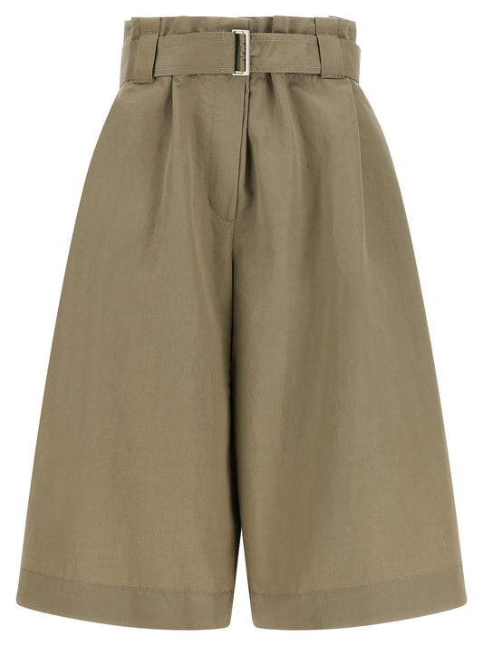 Shorts bermudas bicolores en coton Brunello Cucinelli