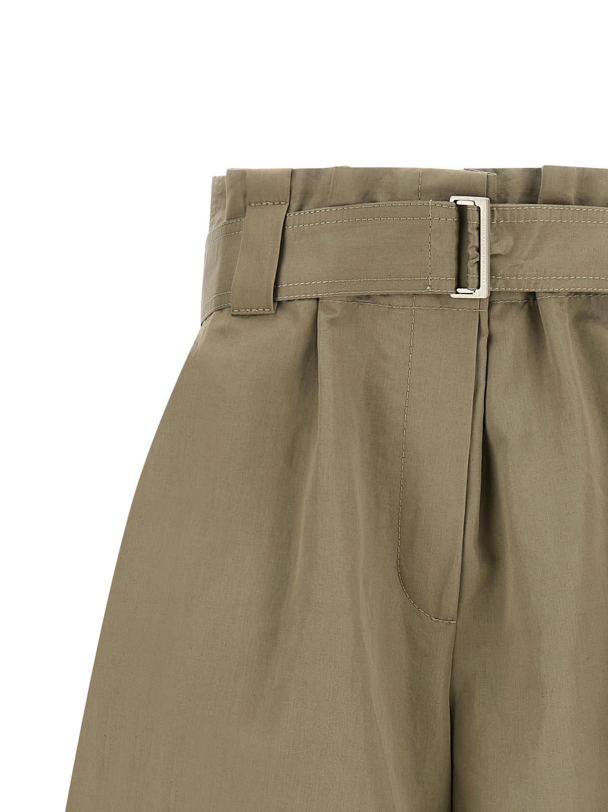 Shorts bermudas bicolores en coton Brunello Cucinelli