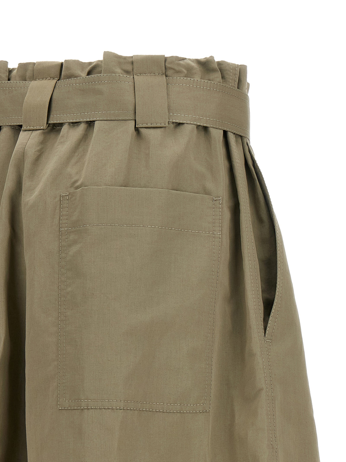 Shorts bermudas bicolores en coton Brunello Cucinelli