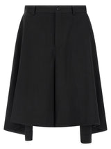 Shorts Bermudas Comme Des Garçons en Laine Noire