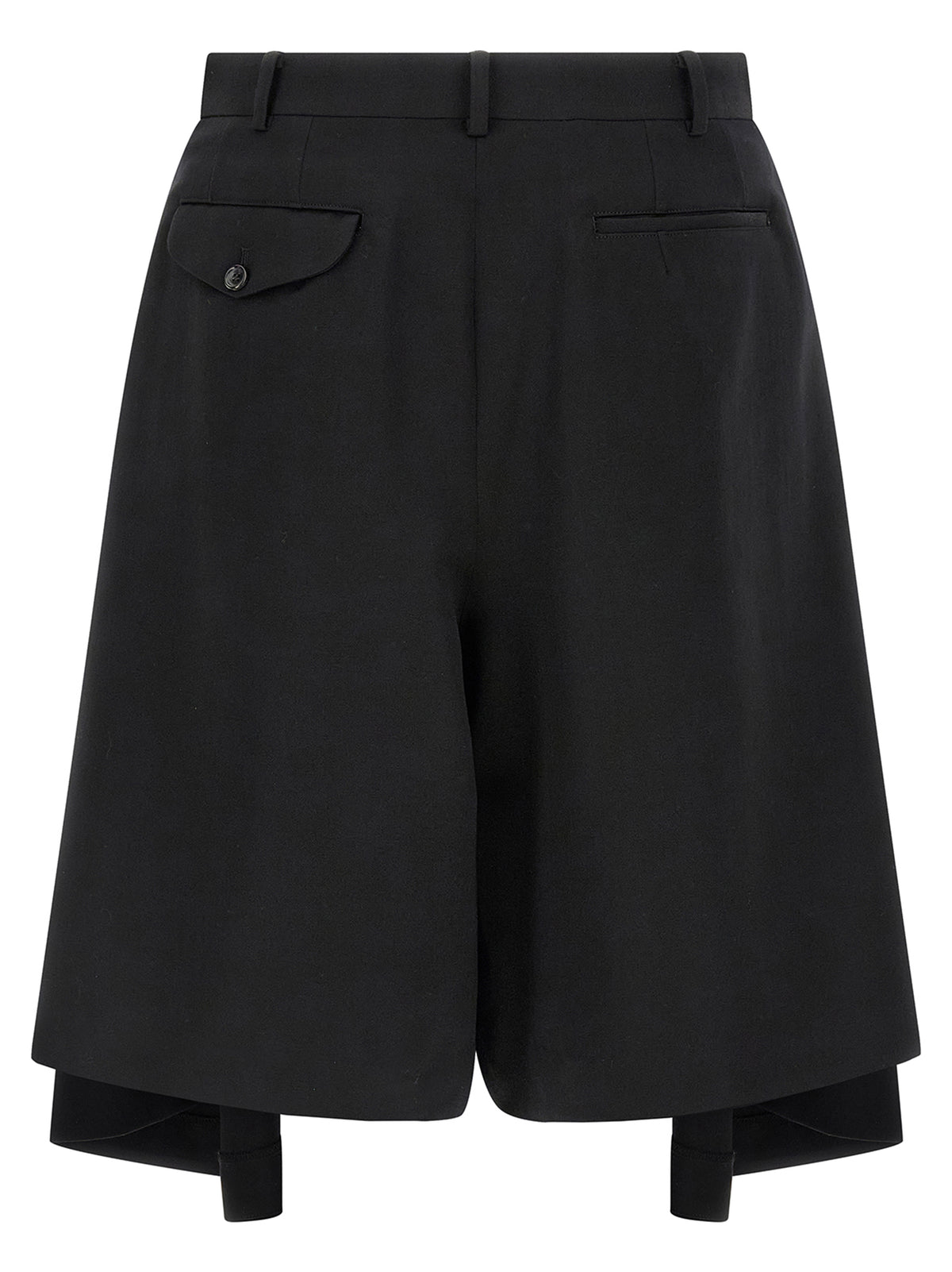 Shorts Bermudas Comme Des Garçons en Laine Noire