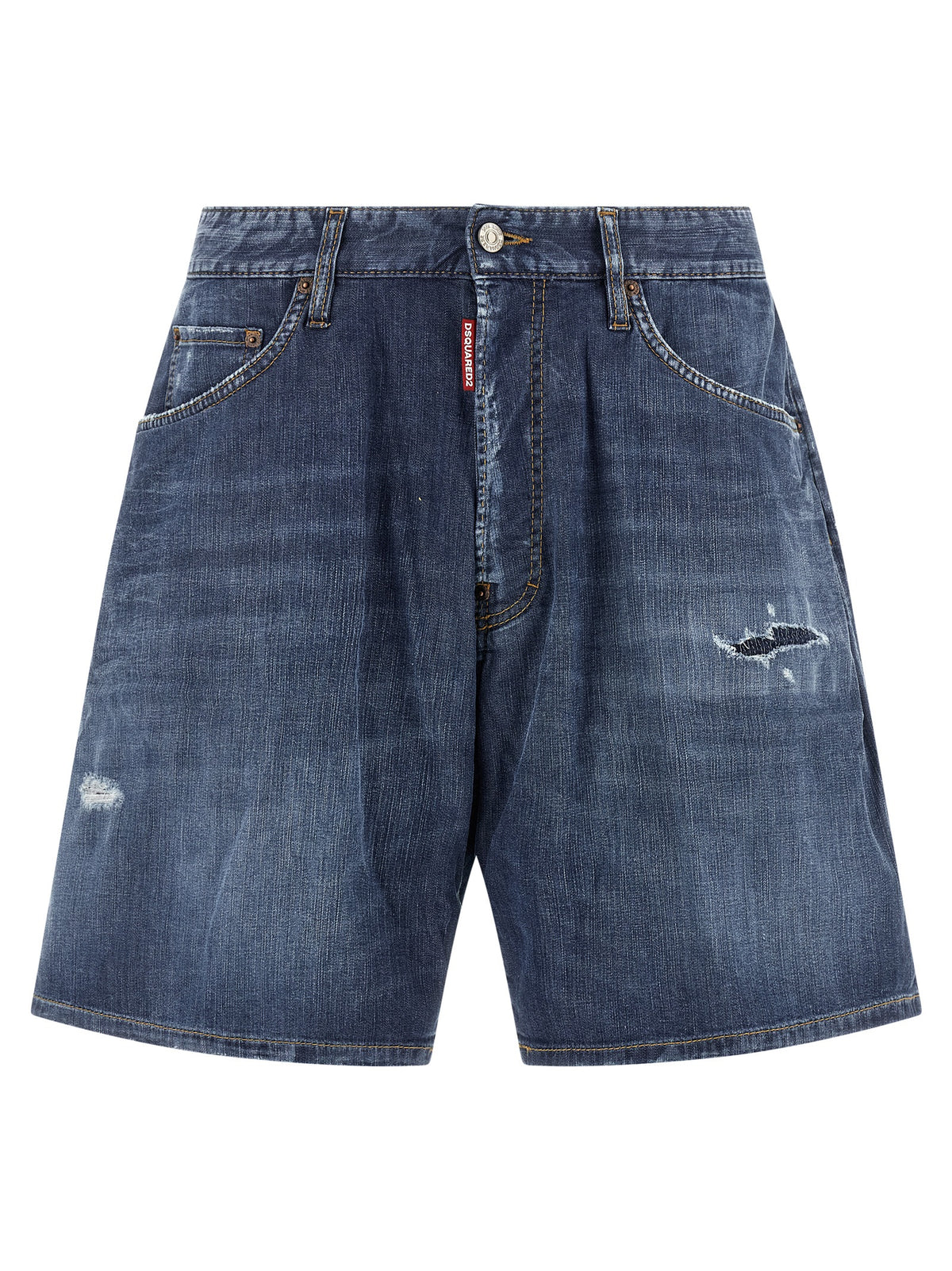 Short bermuda en coton bleu Dsquared²